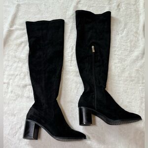 Zara Black Heeled Boots